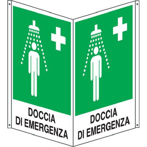Bifacciale emergenza verticale doccia di emergenza250x310,