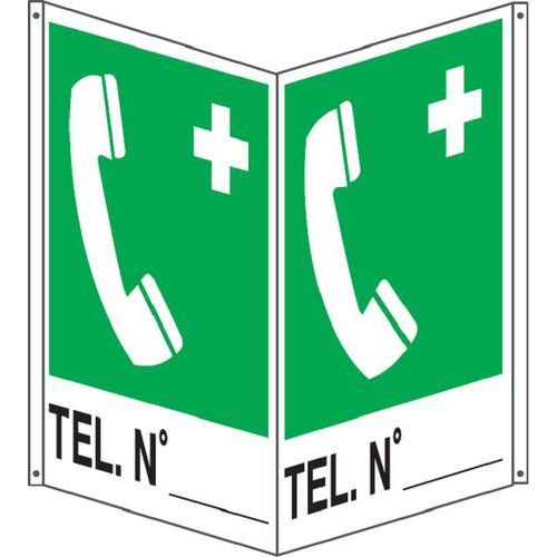 Bifacciale emergenza verticale tel n° (compilabile)400x500,