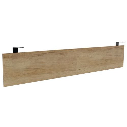 Pannello fondo sosp scrivania L200xP100cm nero/rov Nembraska,