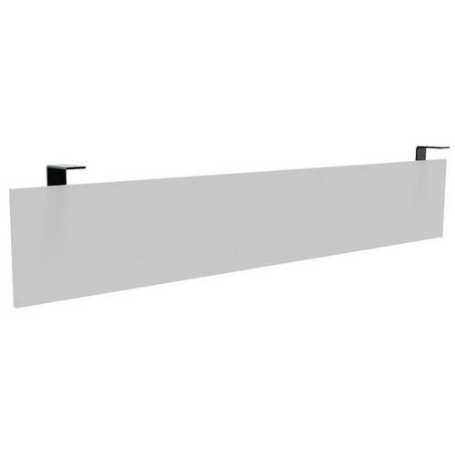 Pannello fondo sosp scriv Prestige L200xP100cm nero/bianco,