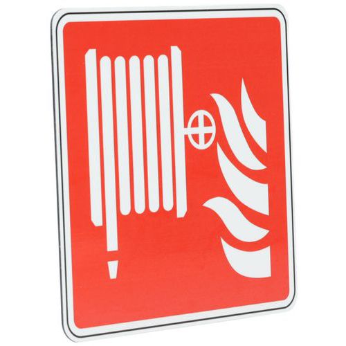 Cartello antincendio-Idrante antincendio muro-Ades-200x200mm,