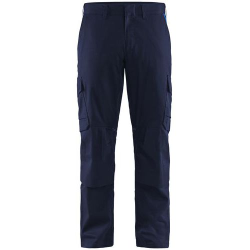 Pantaloni per industria blu mar stretch 2D e blu notte D116,