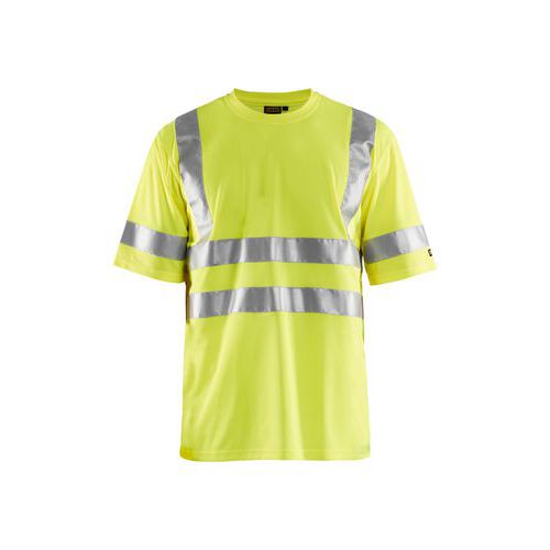 T-shirt alta visibilità giallo fluo,
