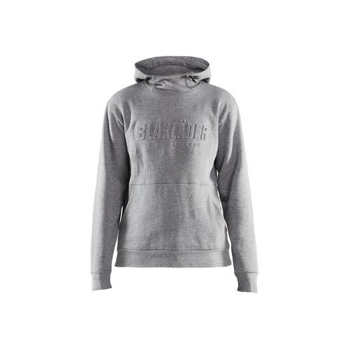 Felpa con cappuccio stampa 3D da donna grigio chiné M,