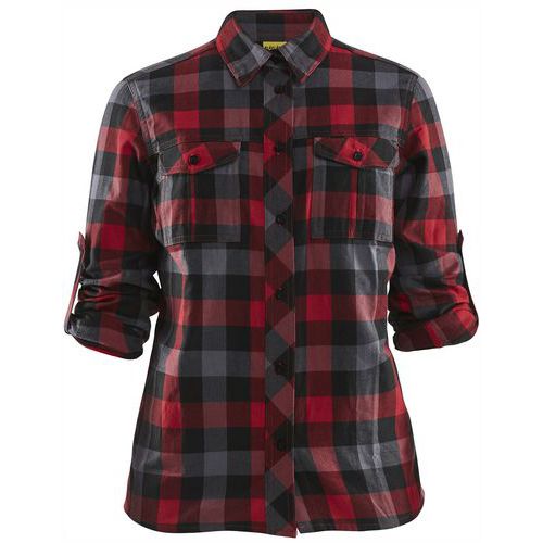 Camicia di flanella da donna rosso,