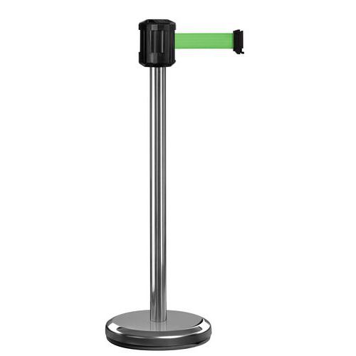 Paletto per esterni cromato con nastro 2m verde ,