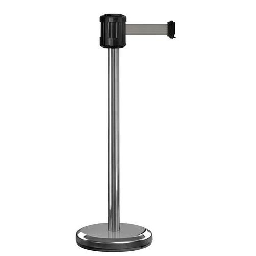 Paletto per esterni cromato con nastro 2m grigio ,