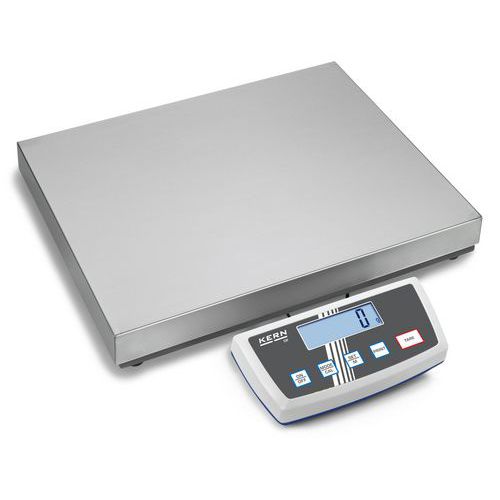 Kern Argento De150k20dl Bilancia A Piattaforma De 150K20dl Portata Max. 150 Kg Risoluzione 20 G, 50 G Via Alimentatore A Spina - Immagine 3