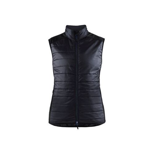 Gilet da lavoro double face da donna nero/blu marina scuro,