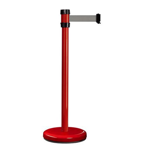 Paletto per interni rosso con nastro 2m grigio ,