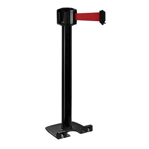 Paletto per esterni nero con nastro 10mx5cm - Rosso,