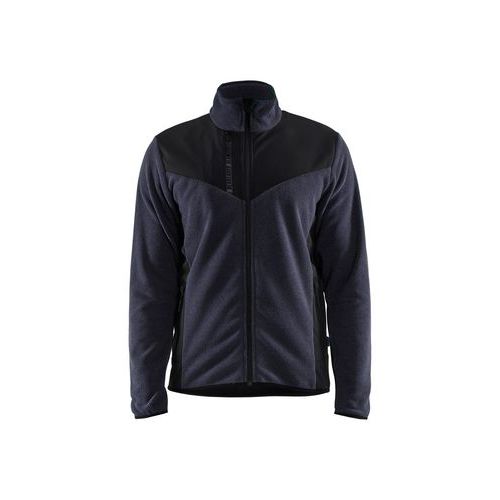 Giacca da lavoro in tricot Softshell colore blu marina/nero,