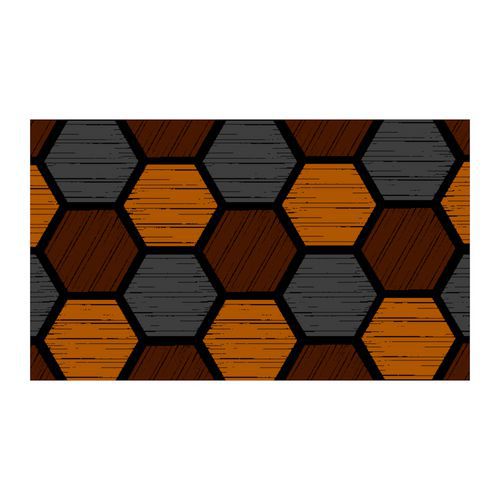 Zerbino Honeycomb Brown 33 90 cm x 150 cm,