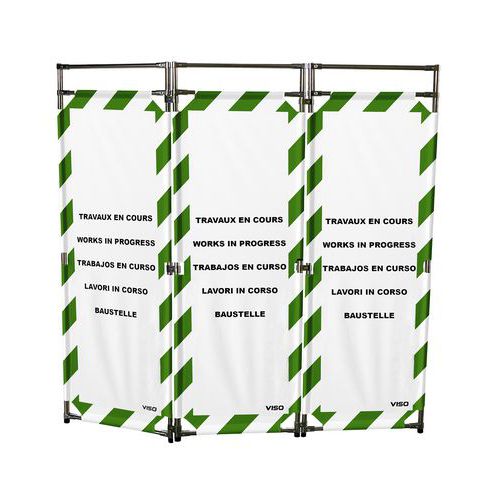 Barriera di protezione 1,80m 3 pannelli Lavori in corso ,