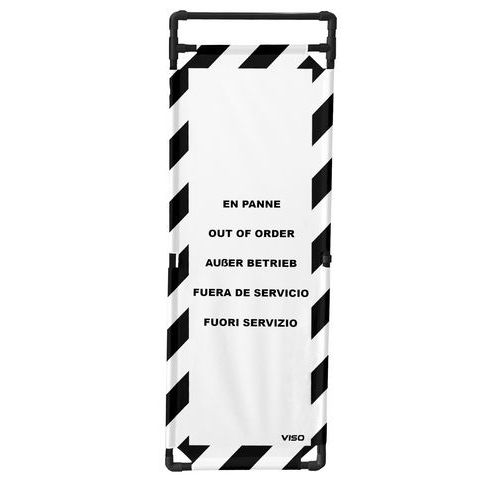 Barriera di protezione PVC 1 pannello 1,80m logo di guasto ,