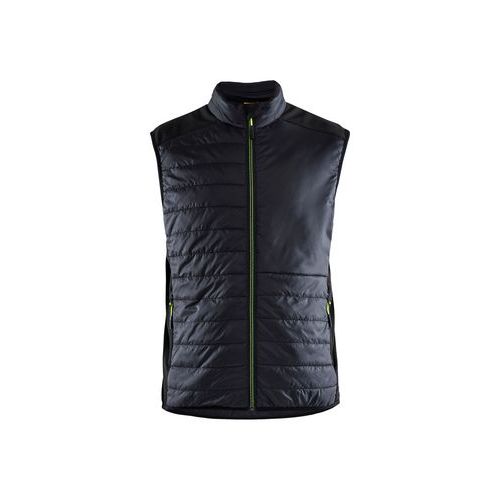 Gilet double face in giallo fluo,