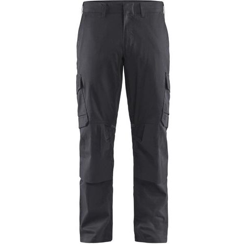 Pantaloni grigio medio e nero industria stretch 2D D116,