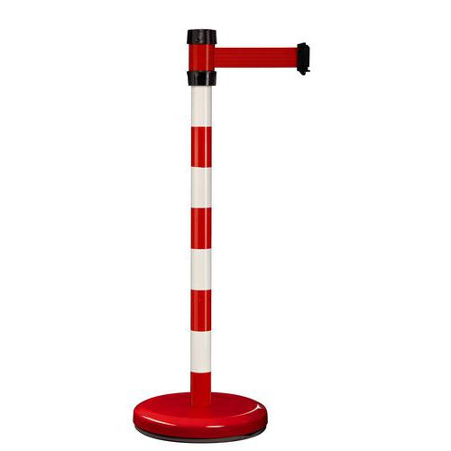 Paletto per interni rosso/bianco con nastro 2m rosso ,