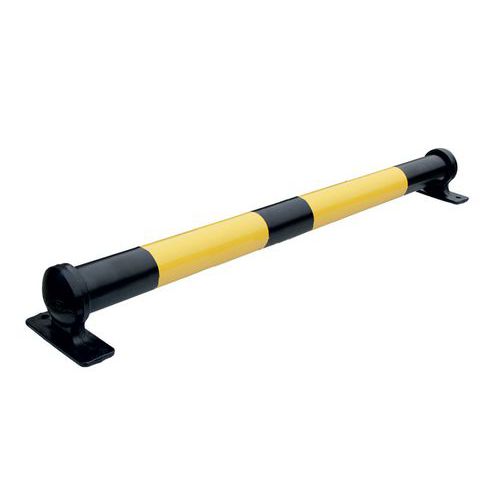 Delimitatore parcheggio acciaio e ghisa nero/giallo 1230 mm,
