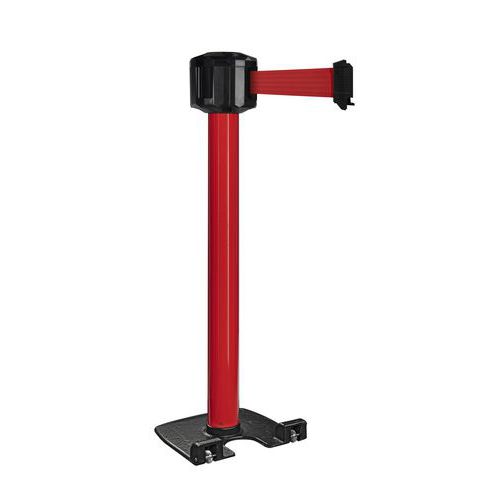 Paletto per esterni rosso con nastro 10mx5cm-Rosso,