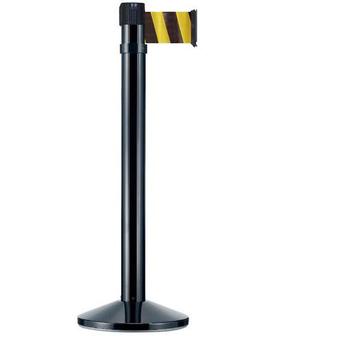 Paletto per interni nero con nastro 4mx10cm nero/giallo ,