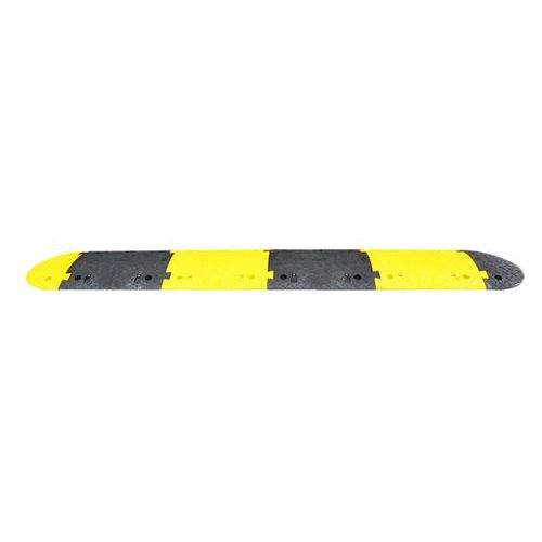 Rallentatore modulare nero/giallo completo 2,5m-15km/h,