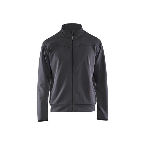 Felpa con zip giallo fluo,