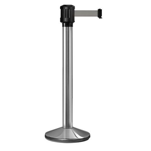 Paletto per esterni cromato con nastro 4m grigio ,