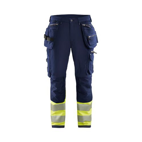 Pantaloni industriali stretch uomo nero T C40,