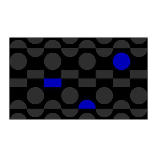 Zerbino Dotz Grey/Blue 30 120 cm x 180 cm,