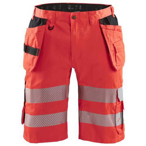 Pantaloncini in tessuto stretch rosso fluo T C60,
